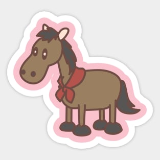 farmer's horse Sticker